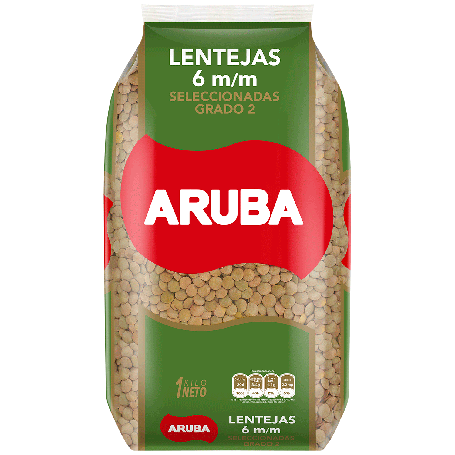 Lentejas 6 mm 1 kg