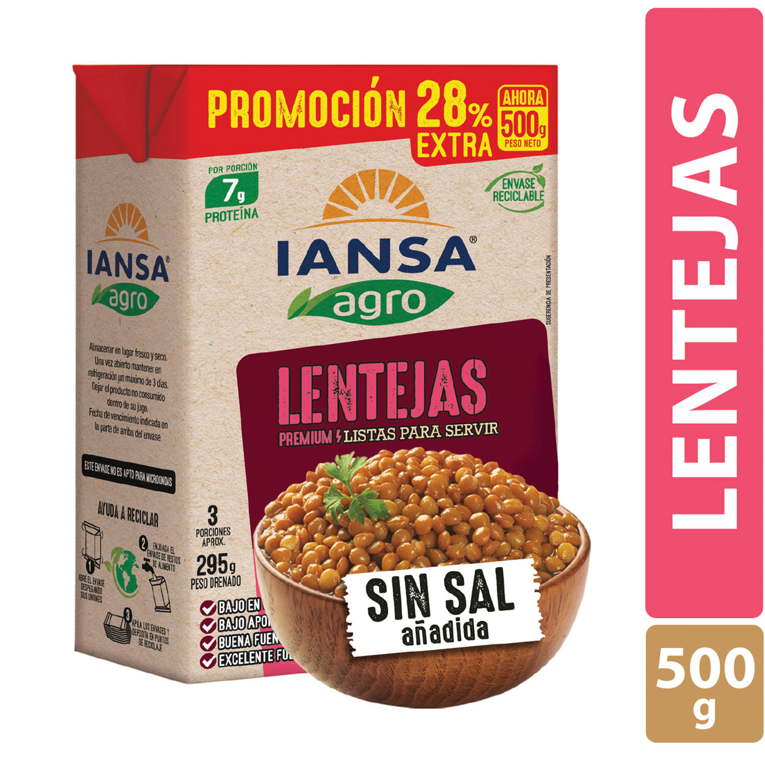 Lentejas Iansa Agro Listas 500 g