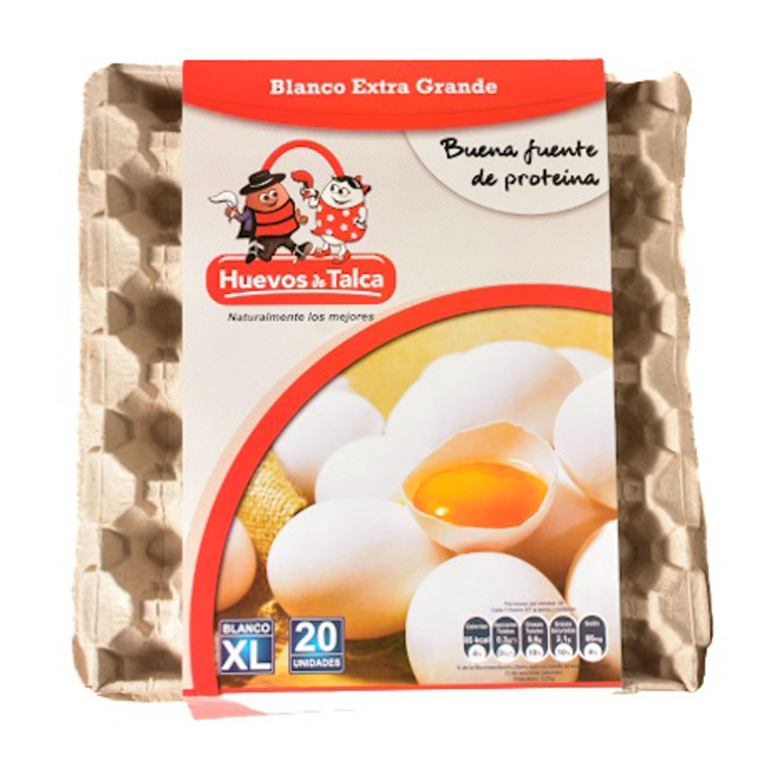 Huevos de Talca Extra Blancos 20 un.