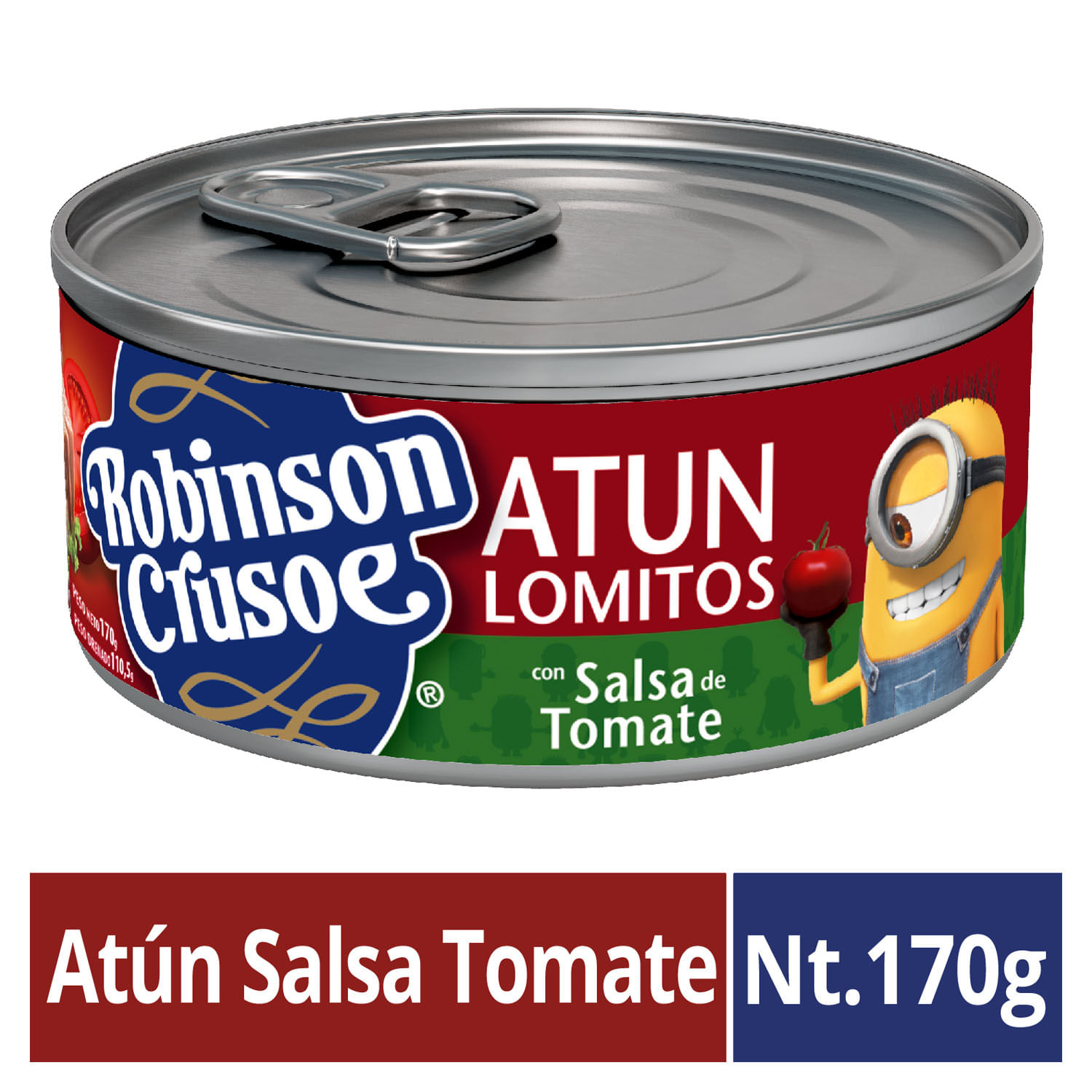 Atún Lomitos con Salsa de Tomate 110 g drenado, 170 g neto