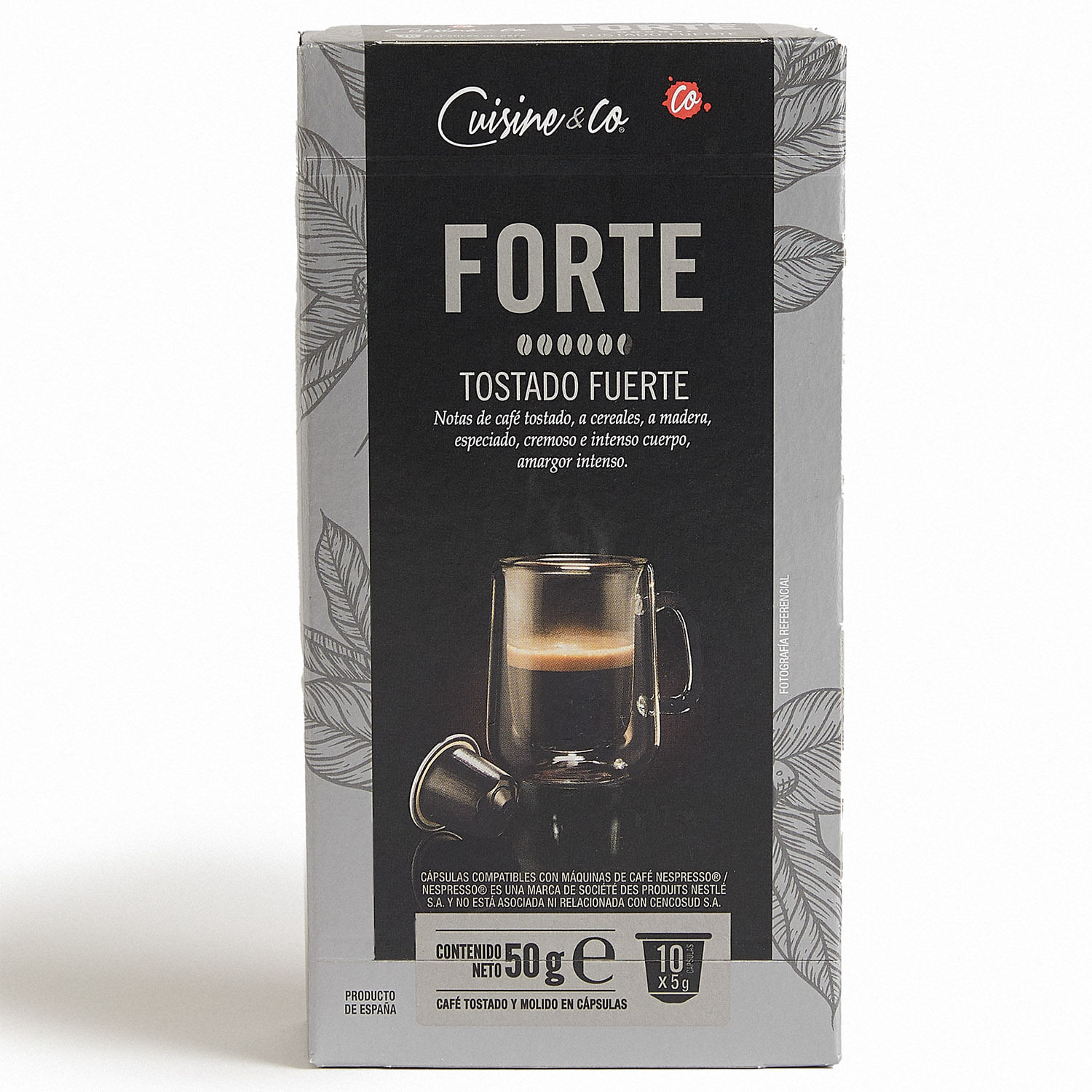 Café en Cápsulas Cuisine & Co Forte 10 Tazas