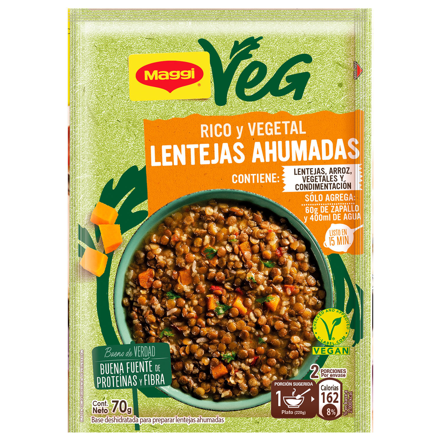 Base Maggi Veg Lentejas Ahumadas 70 g