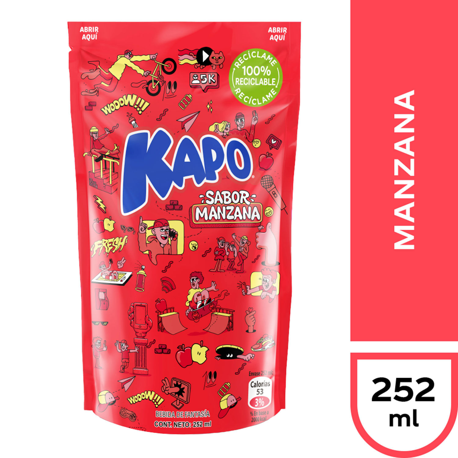 Jugo Kapo Manzana 252 ml