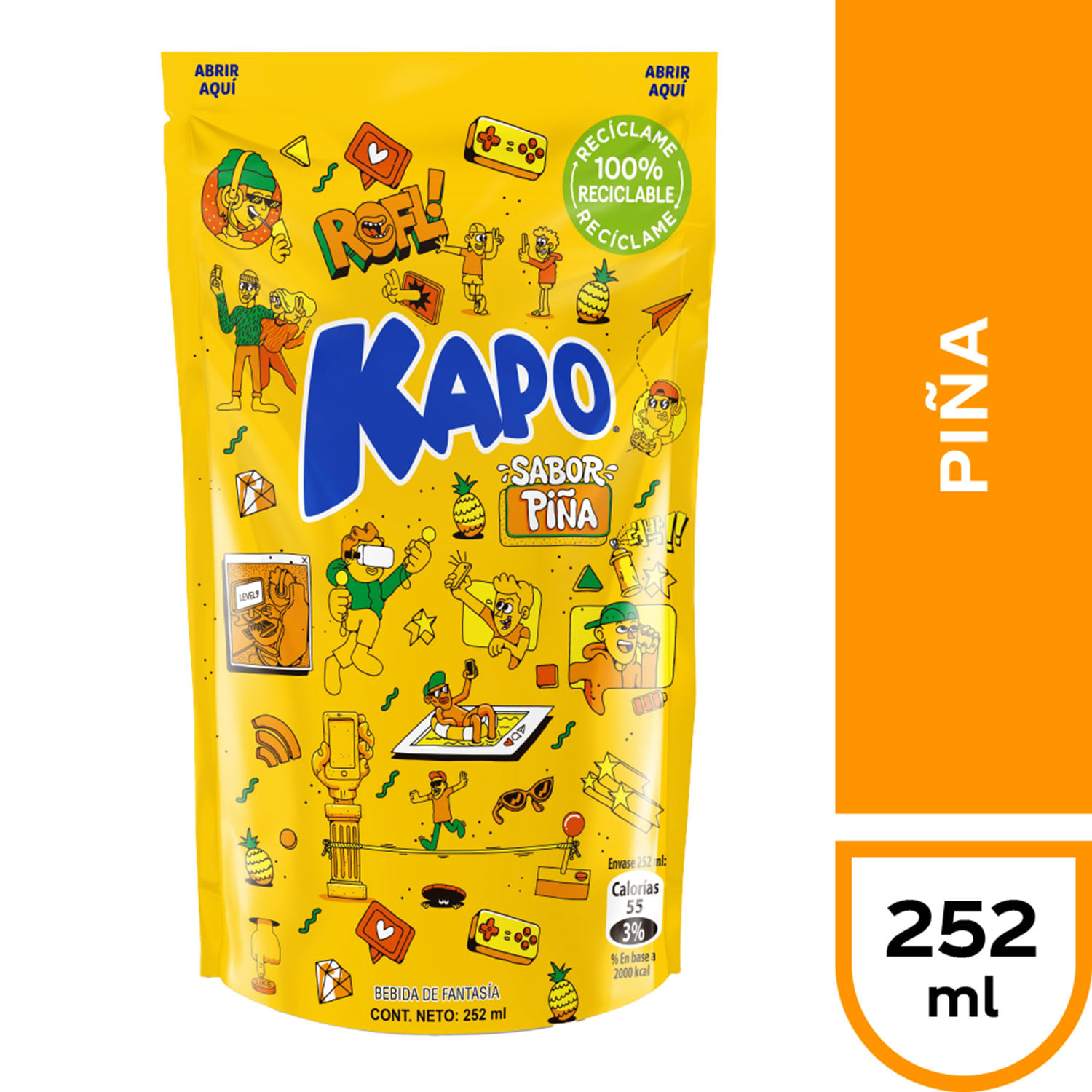 Jugo Kapo Piña 252 ml