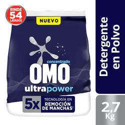 Detergente Polvo Omo Matic Ultra Power Bolsa 2.7 Kg