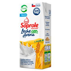 Leche Semidescremada Soprole con Avena 200 ml