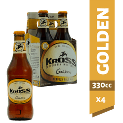Pack 4 Un. Cerveza Kross Golden Ale 5.3° 330 Cc