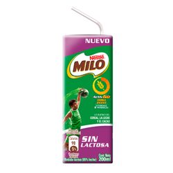 Nestlé Bebida Láctea Milo Sin Lactosa Chocolate 200 Ml