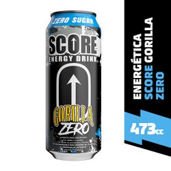 Bebida Energética Score Gorilla Zero 473 Cc