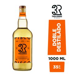 Tres Erres Pisco 3R Doble Destilado 35° 1 L