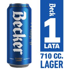 Cerveza Becker Lata 4.5° 710 Cc
