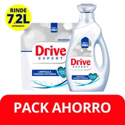 Pack Detergente Líquido Concentrado Drive Expert Botella 1.8
