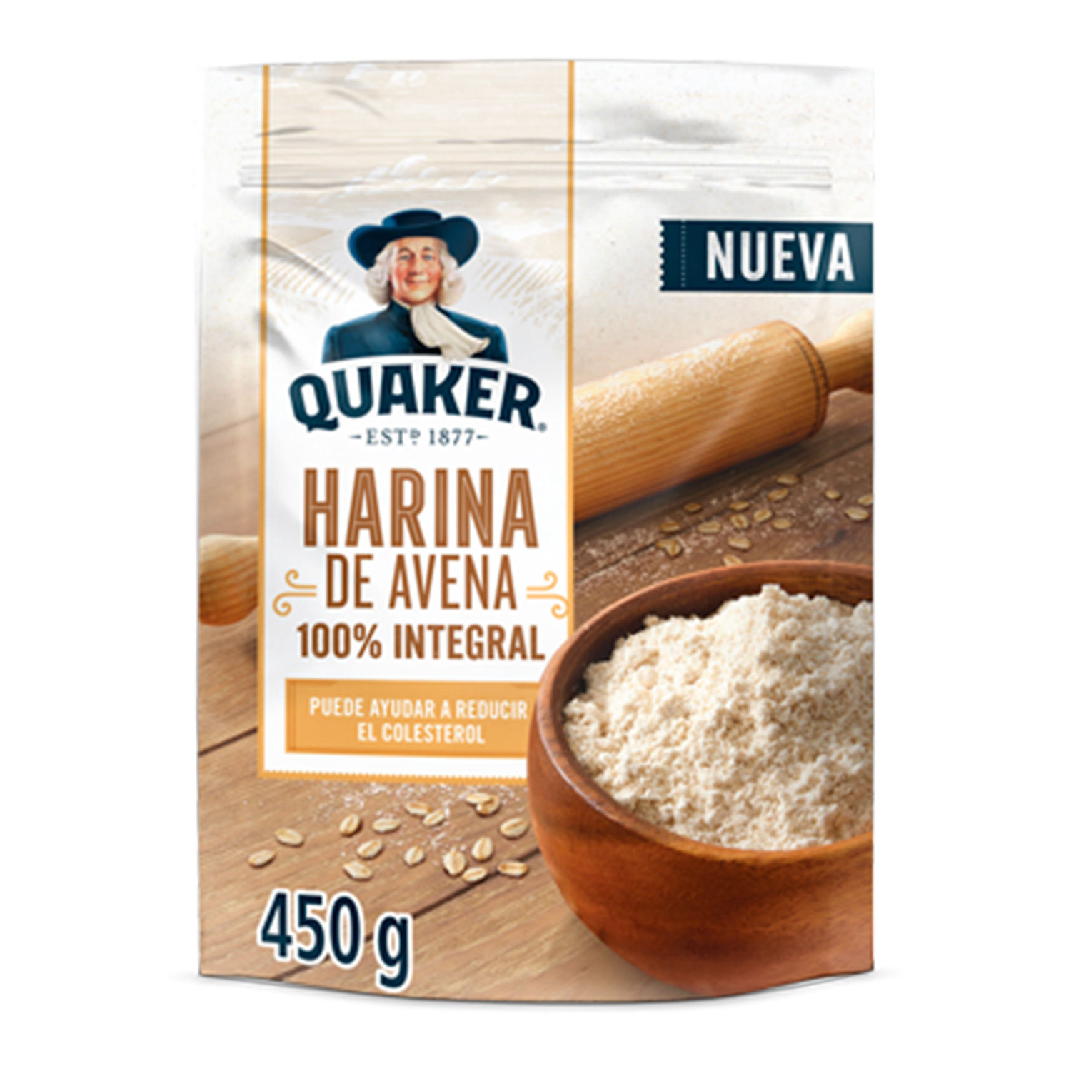 Harina Quaker de Avena Integral 450 g
