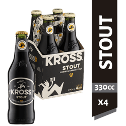 Pack 4 Un. Cerveza Kross Stout 5.2° 330 Cc