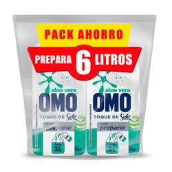 Detergente Omo Diluible Aloe Botánico 500 Ml 2 Un.