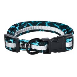 Collar para Perro Reflectante Azul Talla L