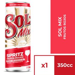 Cerveza Sol Mix Frutos Rojos Lata 350 Cc