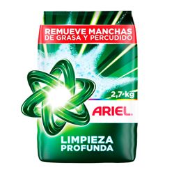 Detergente En Polvo Ariel Limpieza Profunda 2.7 Kg